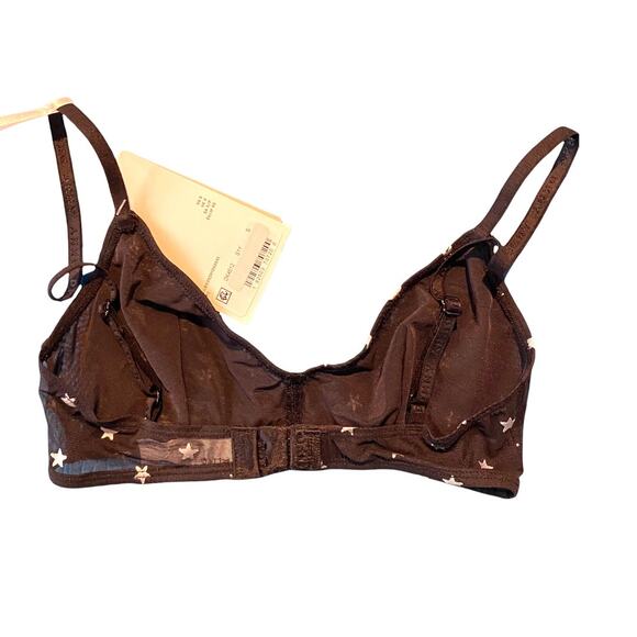 DKNY  Black star all over mesh bra wireless size small - Picture 4 of 7